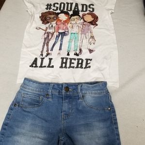 Tshirt and shorts
